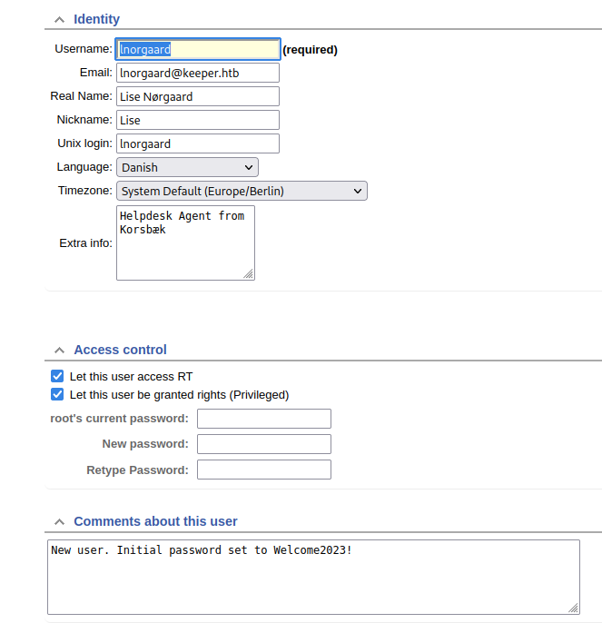 Les informations de lnorgaard