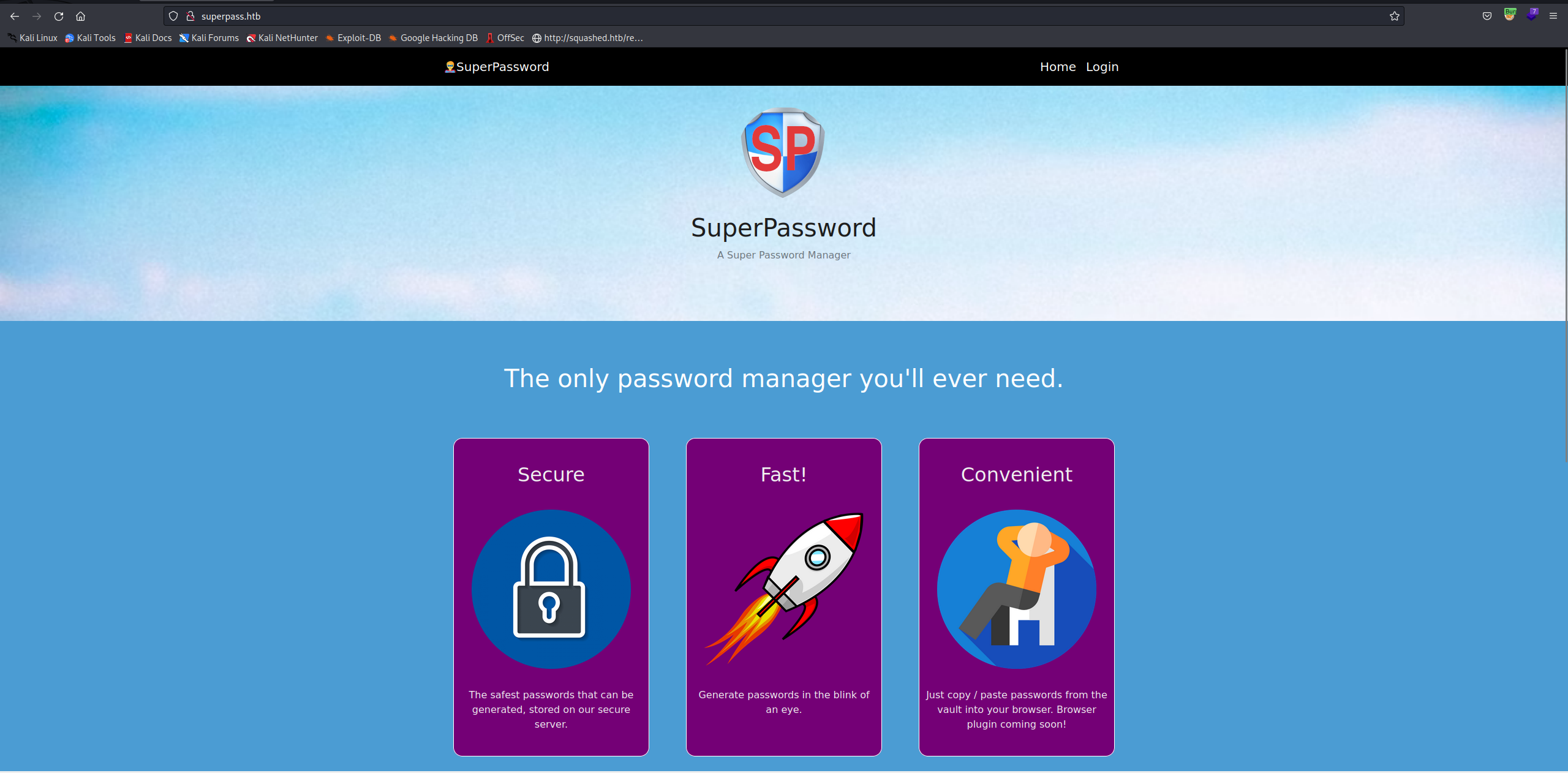 La page de superpass